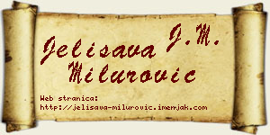 Jelisava Milurović vizit kartica